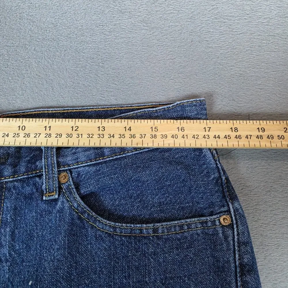 Levi's Men's 505 Denim Shorts W34 Blue Regular Fit Water Less Jean Shorts Classi